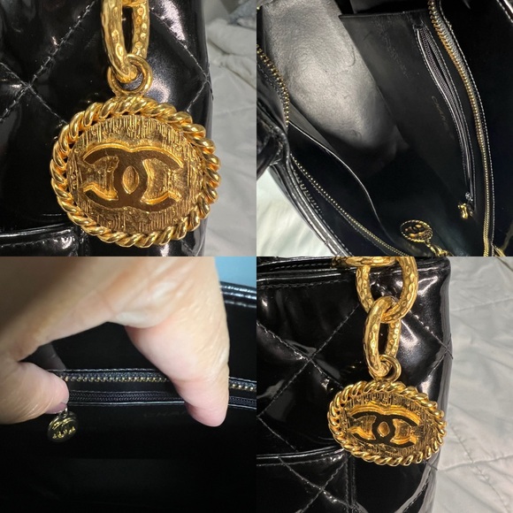 Chanel Patent Medallion Tote - Picture 5 of 11